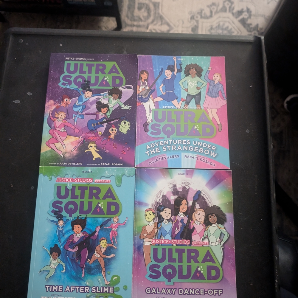 Justice Ultra Squad Book Set - Purple, Pink, Blue, Green